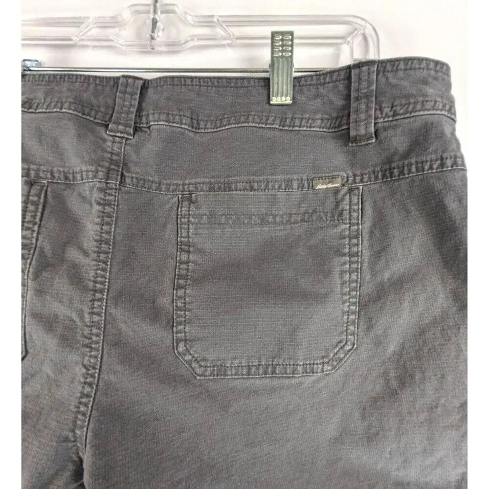 Eddie Bauer Womens Gray Chino Shorts Size 14 - Picture 7 of 11